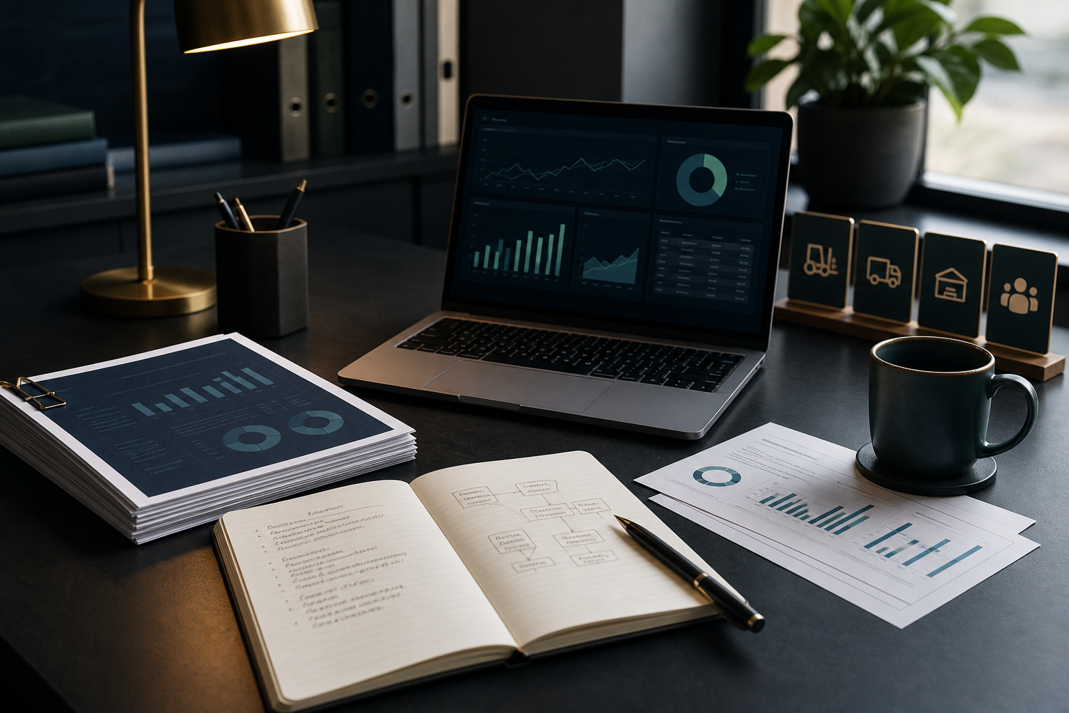 Finance workspace showing systems, reporting packs, and operational structure